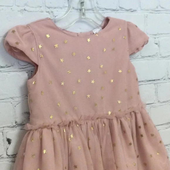 Carters 12-18M Pink Star Tulle Dress - Picture 2 of 6